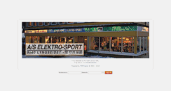 Desktop Screenshot of elektro-sport.no